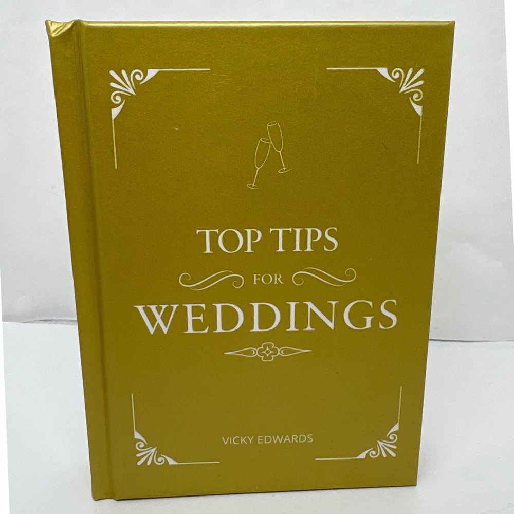 Top Tips For Weddings Book Edwards Wedding Planning‎ Guide Gold Bridal Shower
